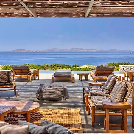 Majestic Mykonos Villa 5 Bedrooms Villa Shannon Private Infinity Pool Sensational Sea Views Agios Ioannis