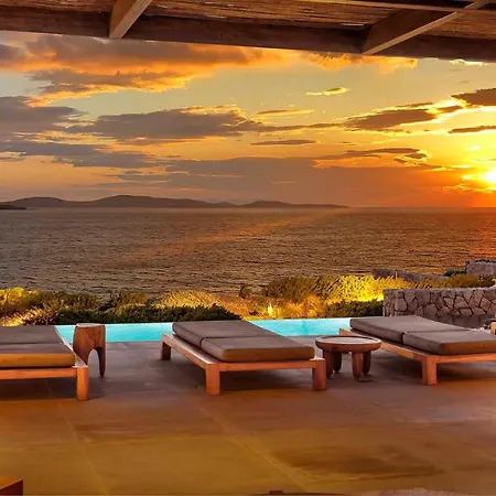 Majestic Mykonos Villa 5 Bedrooms Villa Shannon Private Infinity Pool Sensational Sea Views Agios Ioannis Ornos (Mykonos)