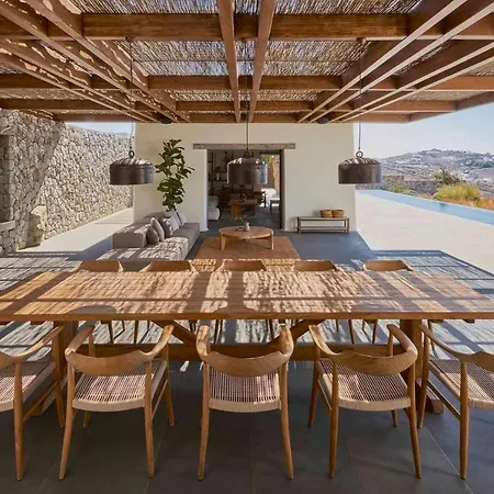 Majestic Mykonos Villa 5 Bedrooms Villa Shannon Private Infinity Pool Sensational Sea Views Agios Ioannis Villa
