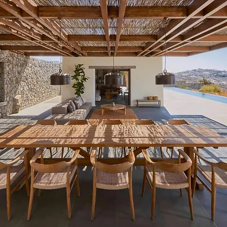 Majestic Mykonos Villa 5 Bedrooms Villa Shannon Private Infinity Pool Sensational Sea Views Agios Ioannis Ornos (Mykonos)