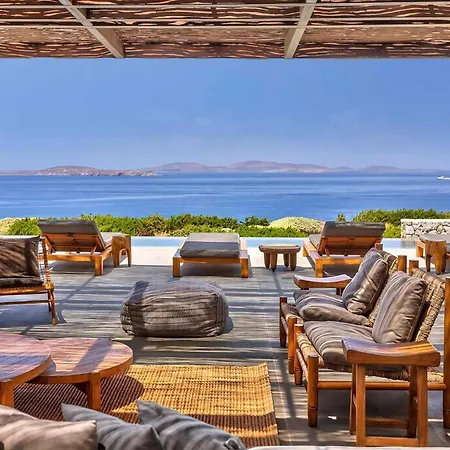 Majestic Mykonos Villa 5 Bedrooms Villa Shannon Private Infinity Pool Sensational Sea Views Agios Ioannis Villa Ornos (Mykonos)