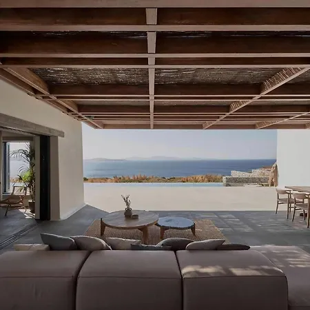 Majestic Mykonos Villa 5 Bedrooms Villa Shannon Private Infinity Pool Sensational Sea Views Agios Ioannis Ornos (Mykonos)