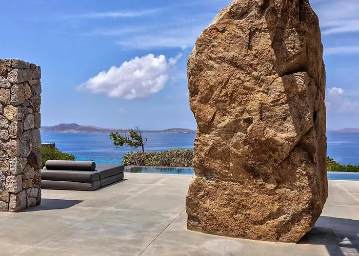 וילה Majestic Mykonos 5 Bedrooms Shannon Private Infinity Pool אורנוס